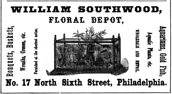 Wm Southwood, flowers+aquariums 17 6n Freedley 1867 499