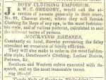 BB J+WC Gregory, boys clothing+mourning dress 83 Chs os 1827 NATIONAL GAZETTE AND LITERARY REGISTER 16 Aug 1827 - Copy