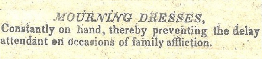 BB J+WC Gregory, boys clothing+mourning dress 83 Chs os 1827 NATIONAL GAZETTE AND LITERARY REGISTER detail 16 Aug 1827 - Copy