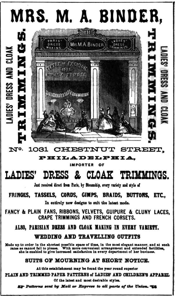 Mrs MA Binder, Temple of Fashion 1031 Chs Freedley 1867 230 - Copy