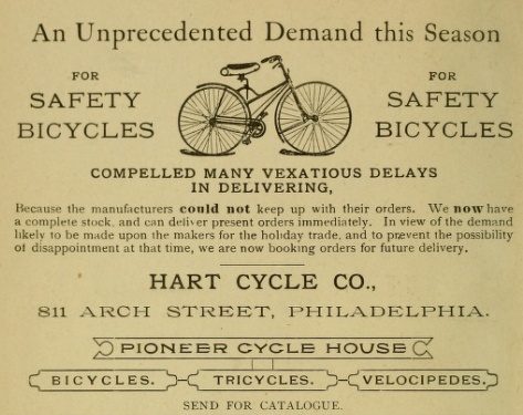 Hart Cycle 811 Arc PhilEnv 1889