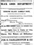 Jos G Darlington 1022 Chestnut tx mourning goods INQUIRER 25 Feb 1875 - Copy