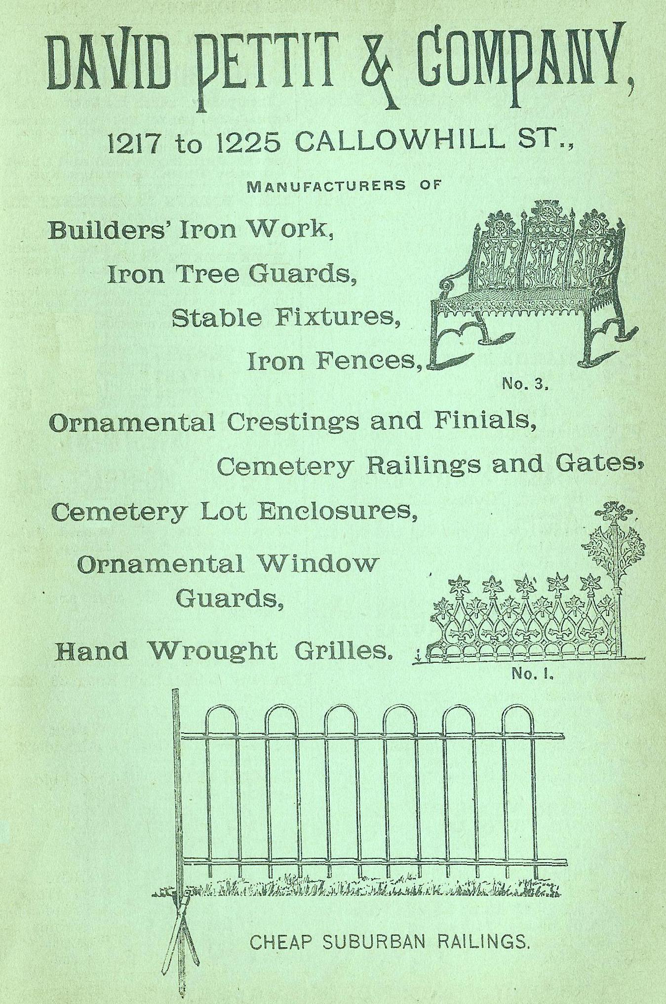 David Pettit+Co, iron work 1217 25 Clh Boyds BusDir 1890 opp 1066