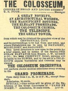 The Colosseum, see Centennial City 24s+Loc The Press 19 July 1876
