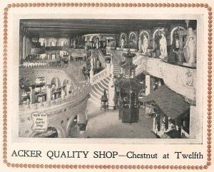 Acker Quality Shop Chs+12 Blue Book 1907 front