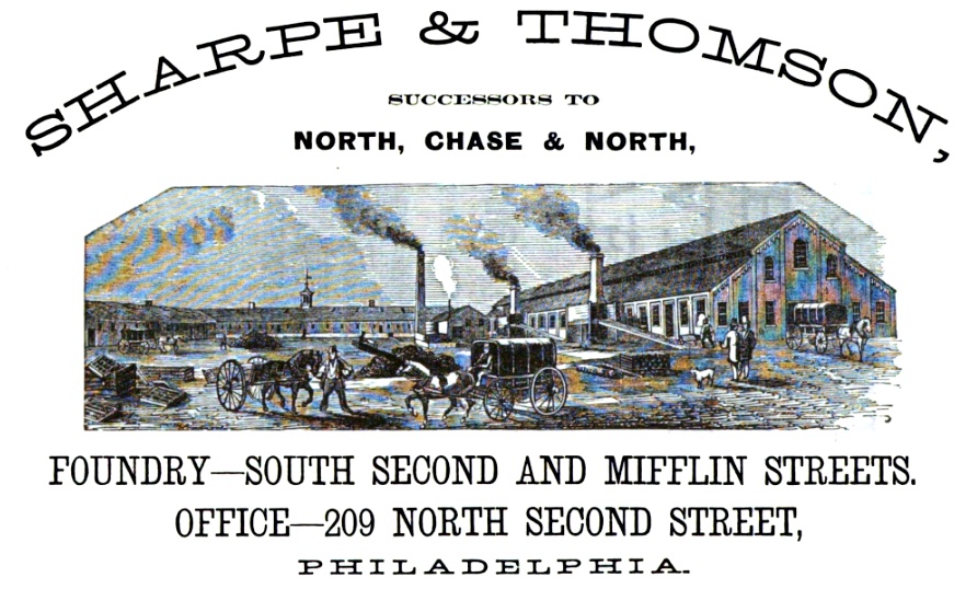 Chase NOT PRESENT Sharpe+Thomson foundry, ARTILLERY PROJECTILES 2s+MIfflin Freedley 1867 459