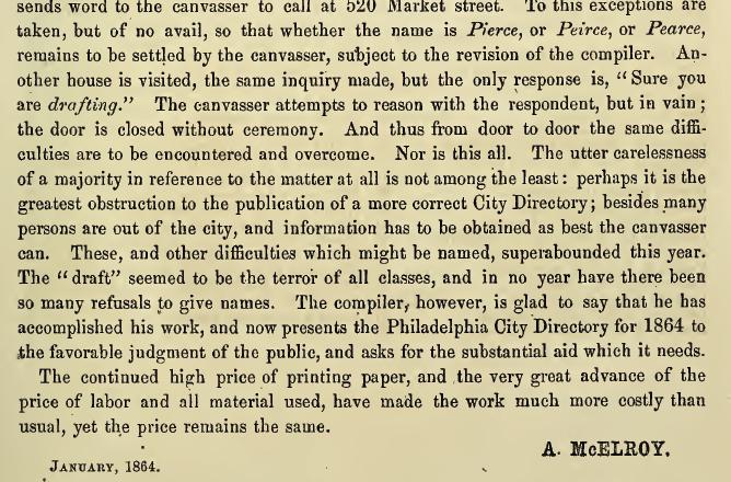 A McElroy, directories