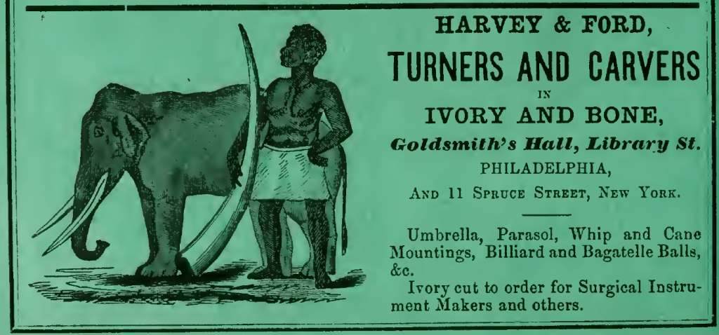 Harvey+Ford,ivory+bone turners,Goldsmiths Hall 1860