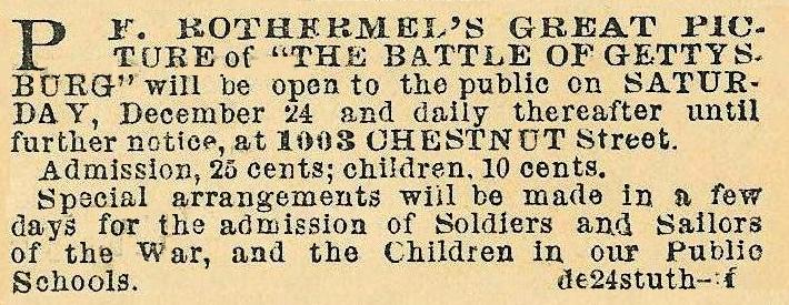 P F Rothermels great picture of the battle of Gettysburg, 1003 Chs