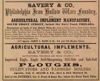 Savery+Co,Phila Io Hollow Ware Foundry,624-16