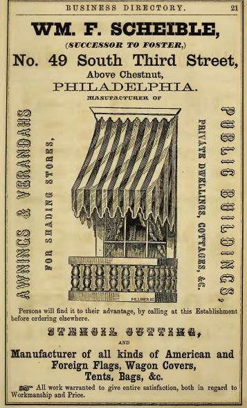 Wm F Scheible,awnings,49 3s
